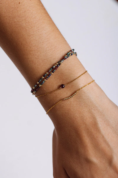 Queen Choker/Double Bracelet Precious Stones