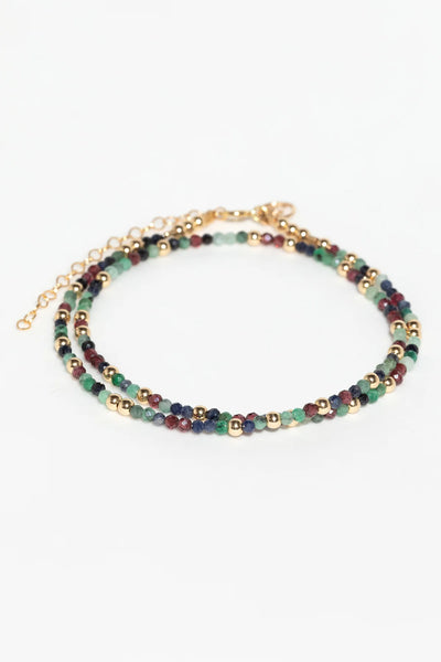 Queen Choker/Double Bracelet Precious Stones