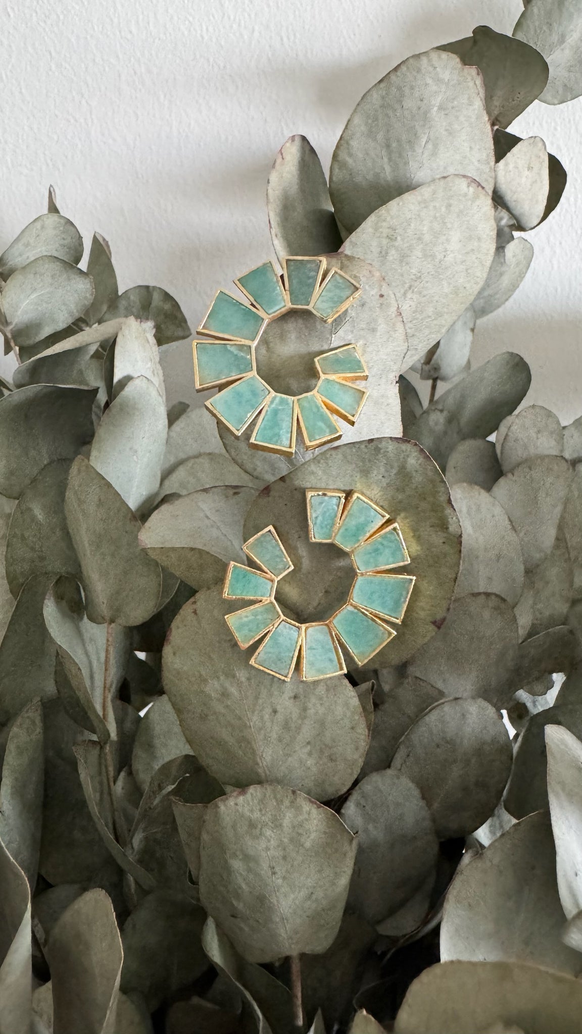 Petra Earrings - Amazonite