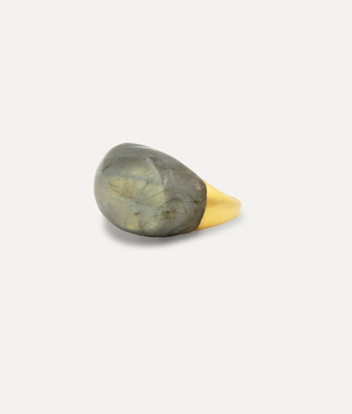 Gold Ring - Labradorite