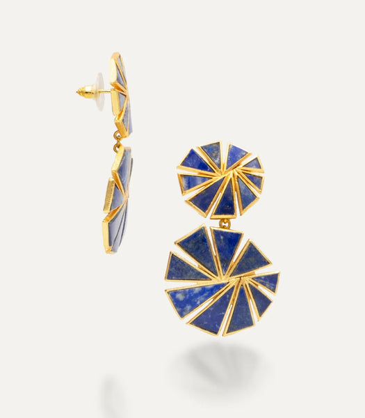 Vishaal Earrings - Lapis Lazuli