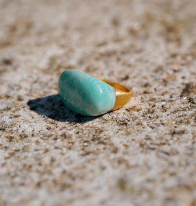 Gold Ring - Amazonite