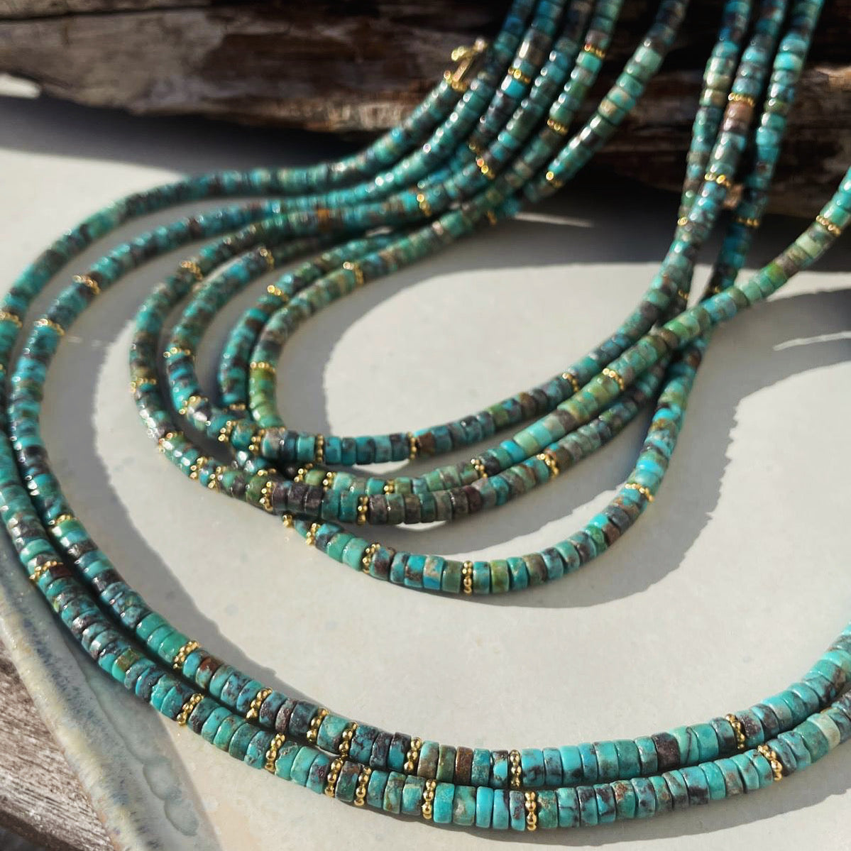 Micro Tannah Necklace - African Turquoise