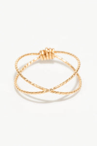 Crossed Éclat Ring