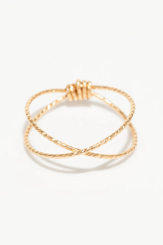 Crossed Éclat Ring