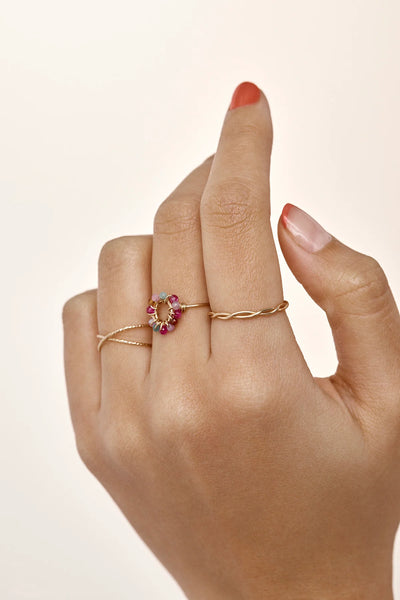 Crossed Éclat Ring