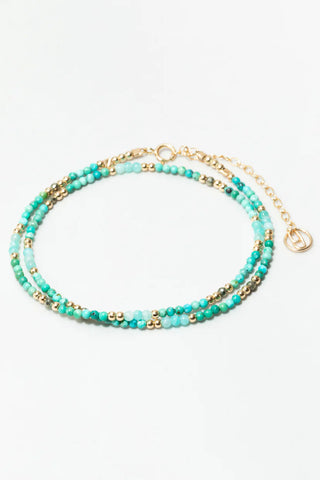 Queen bracelet Gold Blue Blend