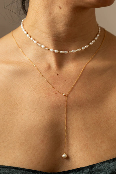 Vice Versa Necklace - Pearl